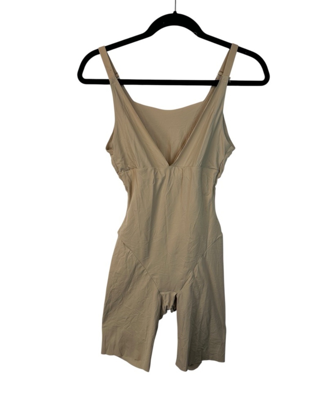 Maidenform Flexees Beige Torsette Shapewear Singlet Smoothing Bodysuit Large
